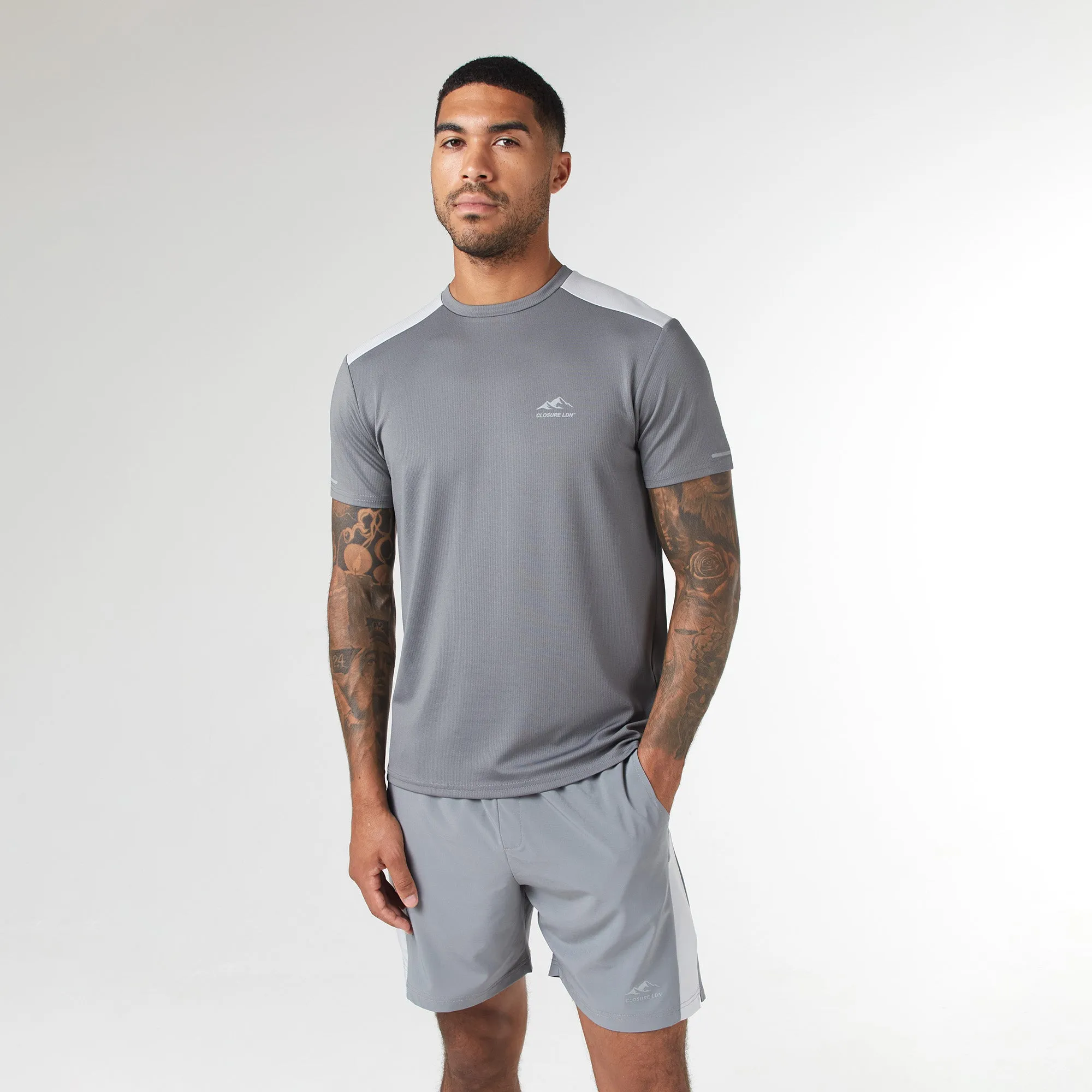 Cut & Sew Training Twinset | Mid Grey