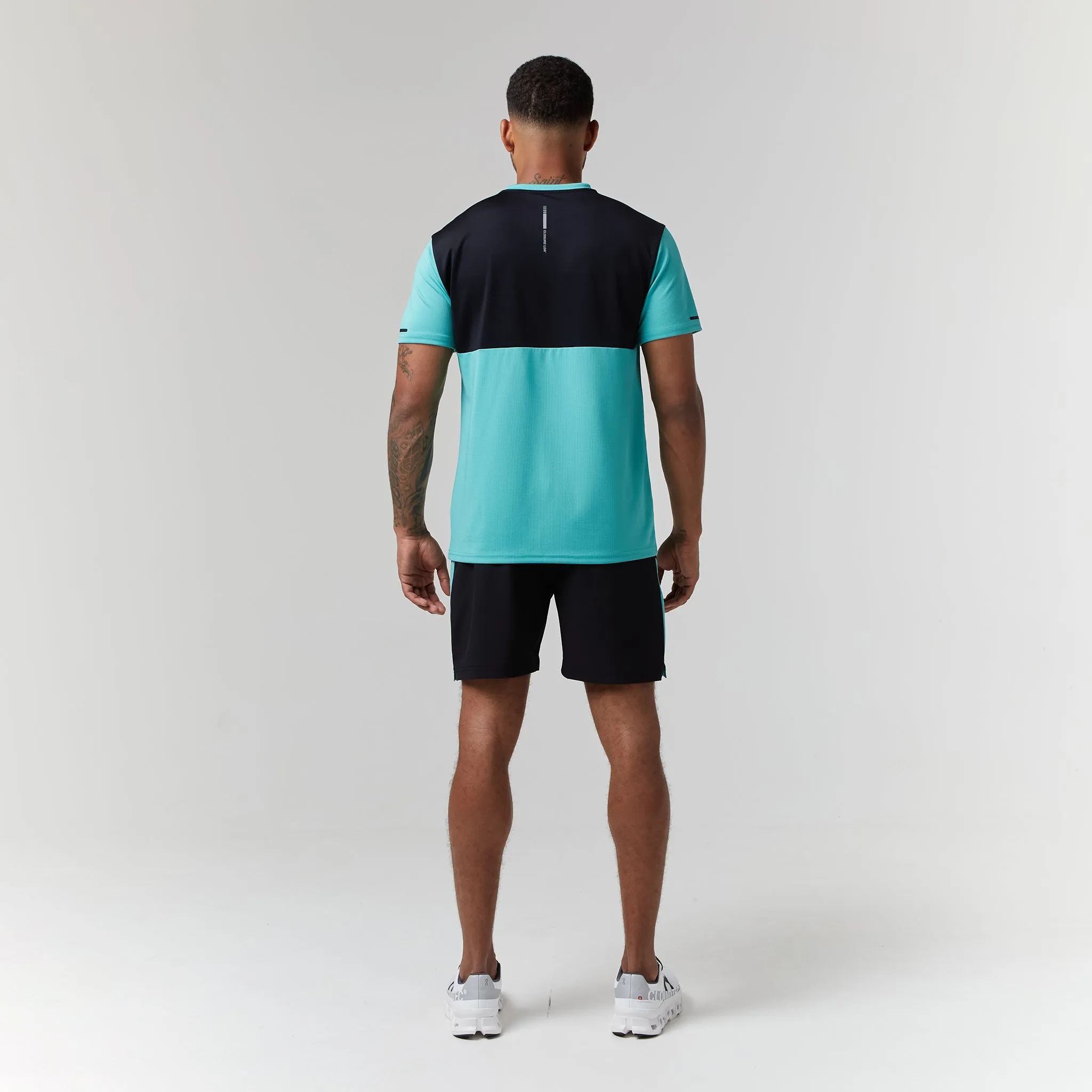 Cut & Sew Training Twinset | Teal/Black