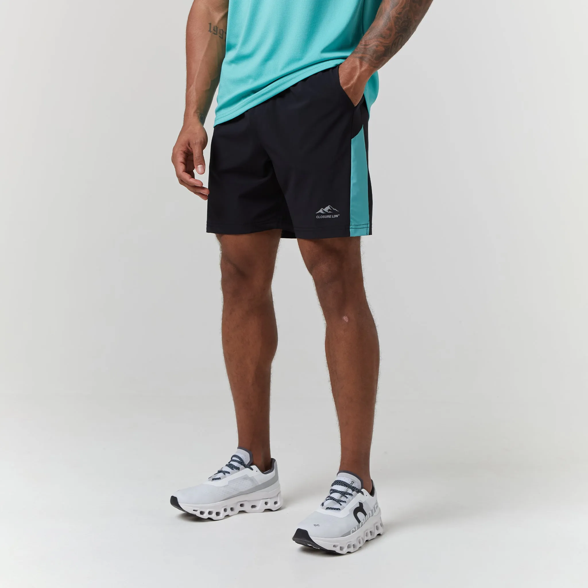 Cut & Sew Training Twinset | Teal/Black