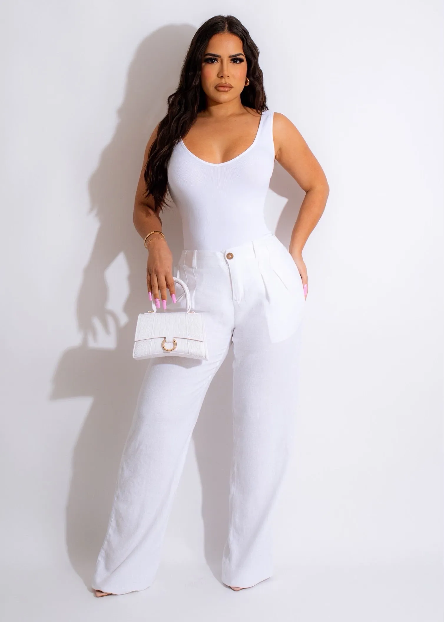 Decision To Leave Linen Pant White