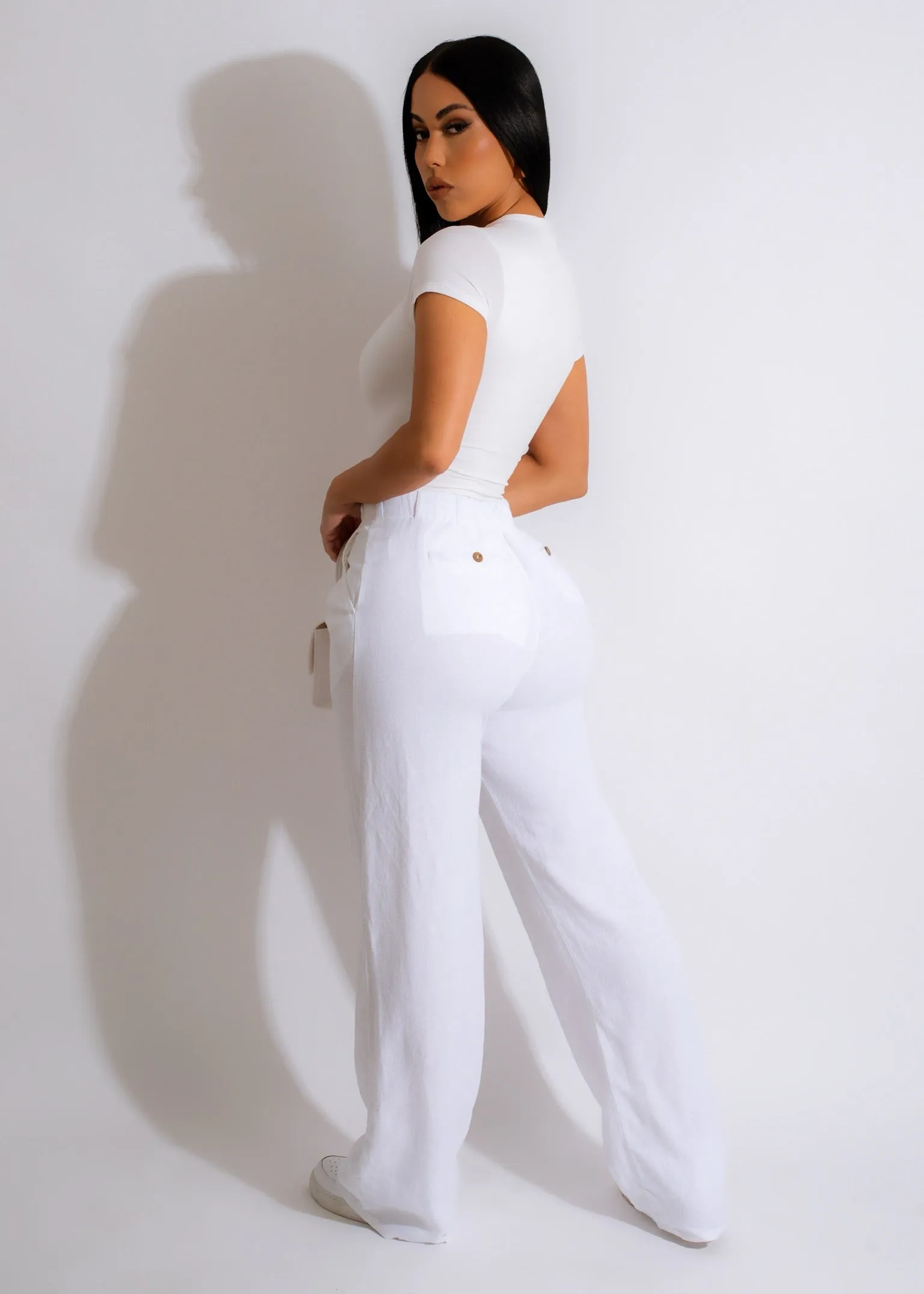 Decision To Leave Linen Pant White