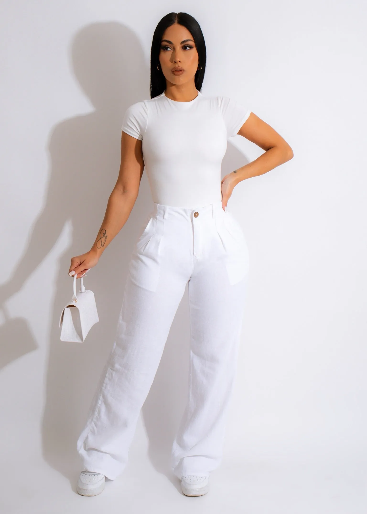 Decision To Leave Linen Pant White