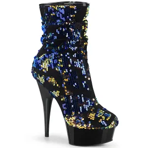 DELIGHT-1004 Pleaser Shoes Clearance Sequin Slouch Sexy Boots