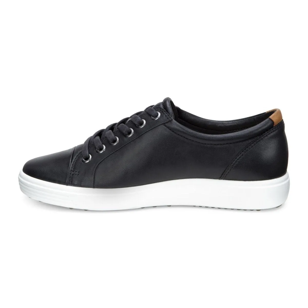 ECCO Women's 430003 Soft 7 Sneaker Black Leather