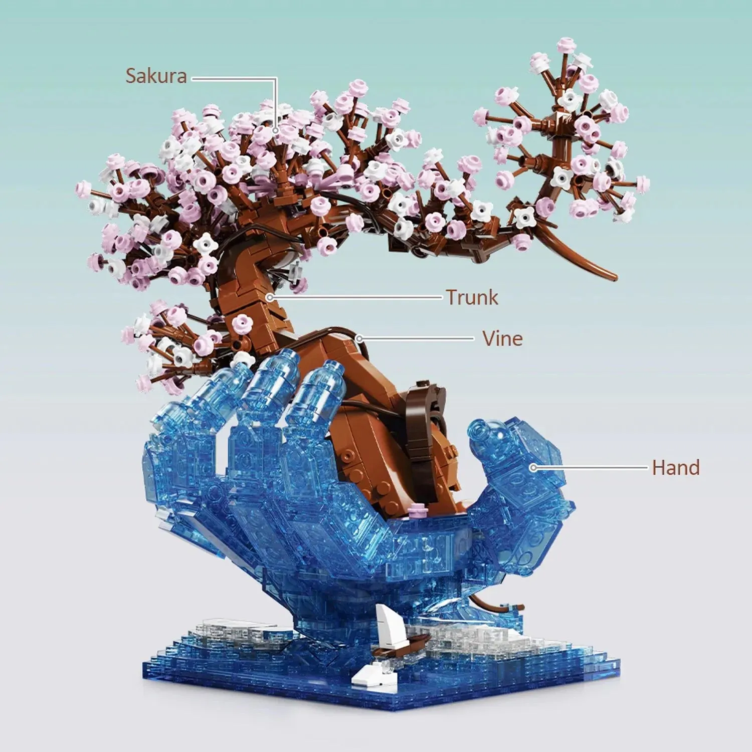 Experience the Beauty of Cherry Blossoms with Our Building Set