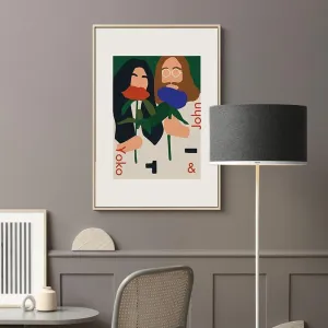 Fashion Funny Figure John & Yoko Posters