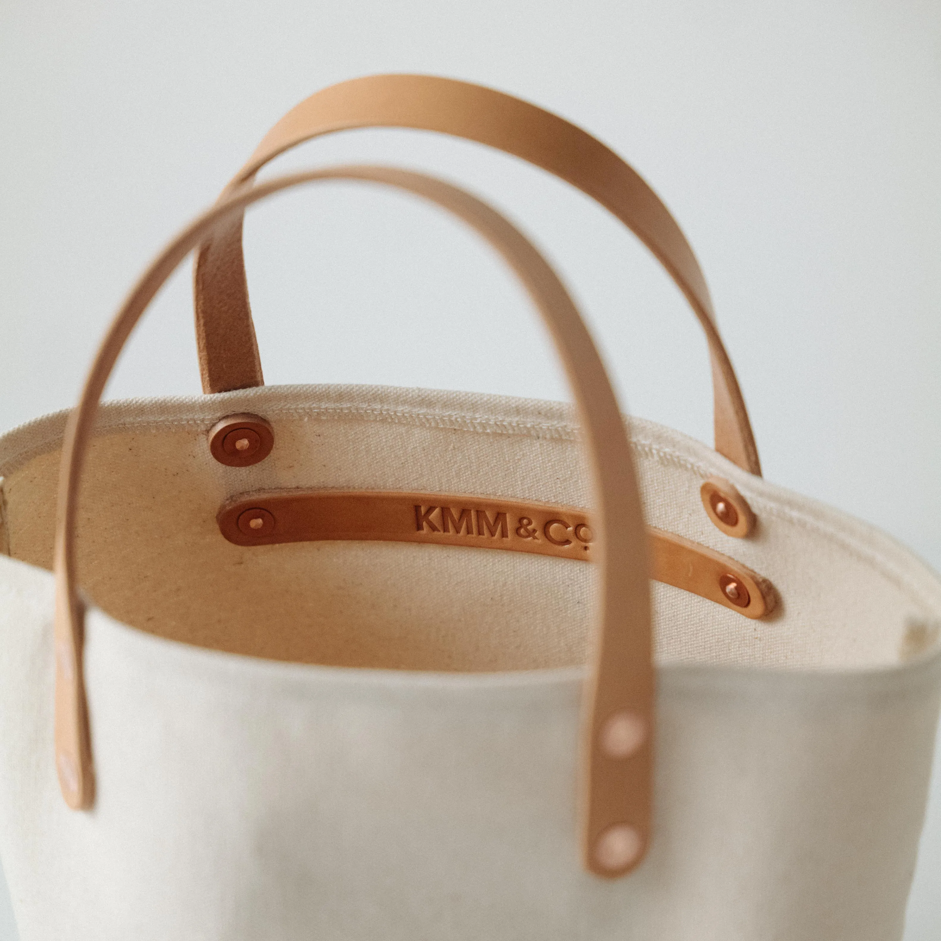 Field Tan Canvas Bucket Tote