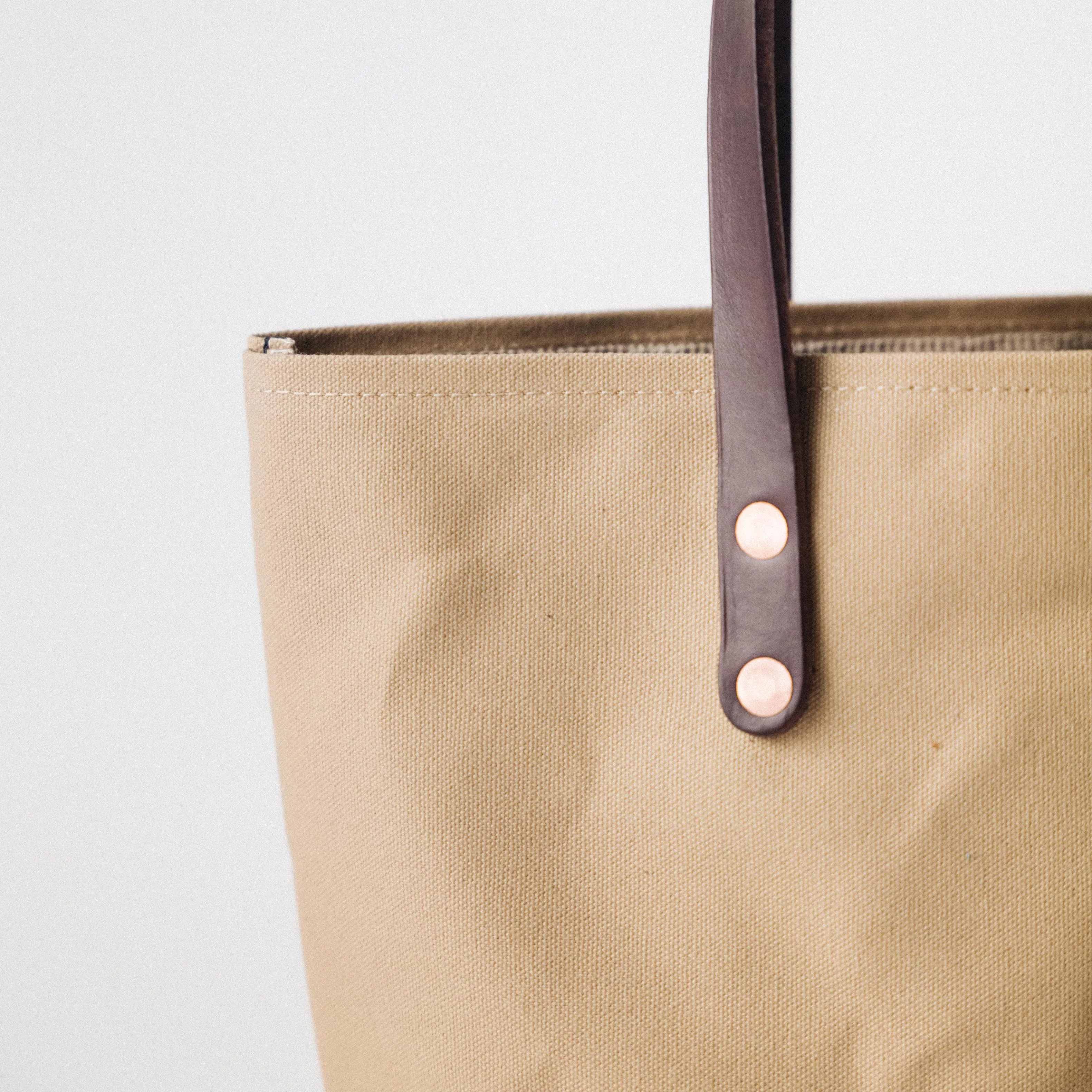 Field Tan Canvas Tote