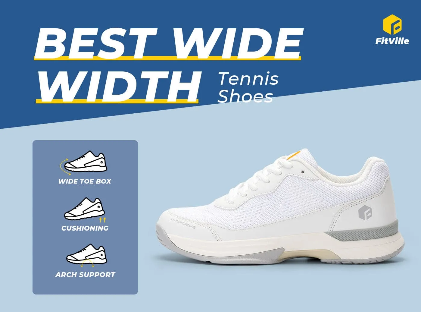 FitVille Men's Court Tennis Amadeus V2