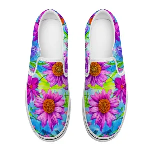 Flowers Collection - Unisex Slip-On Canvas Sneakers