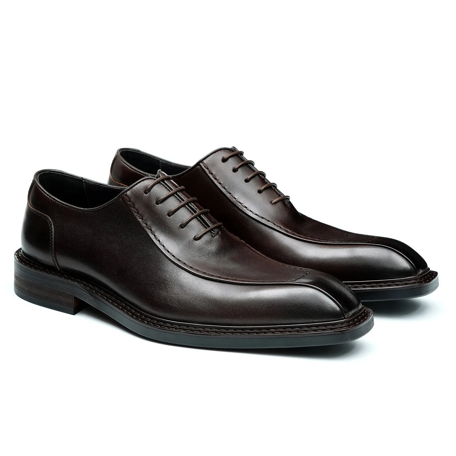 Formal leather oxford shoes for men