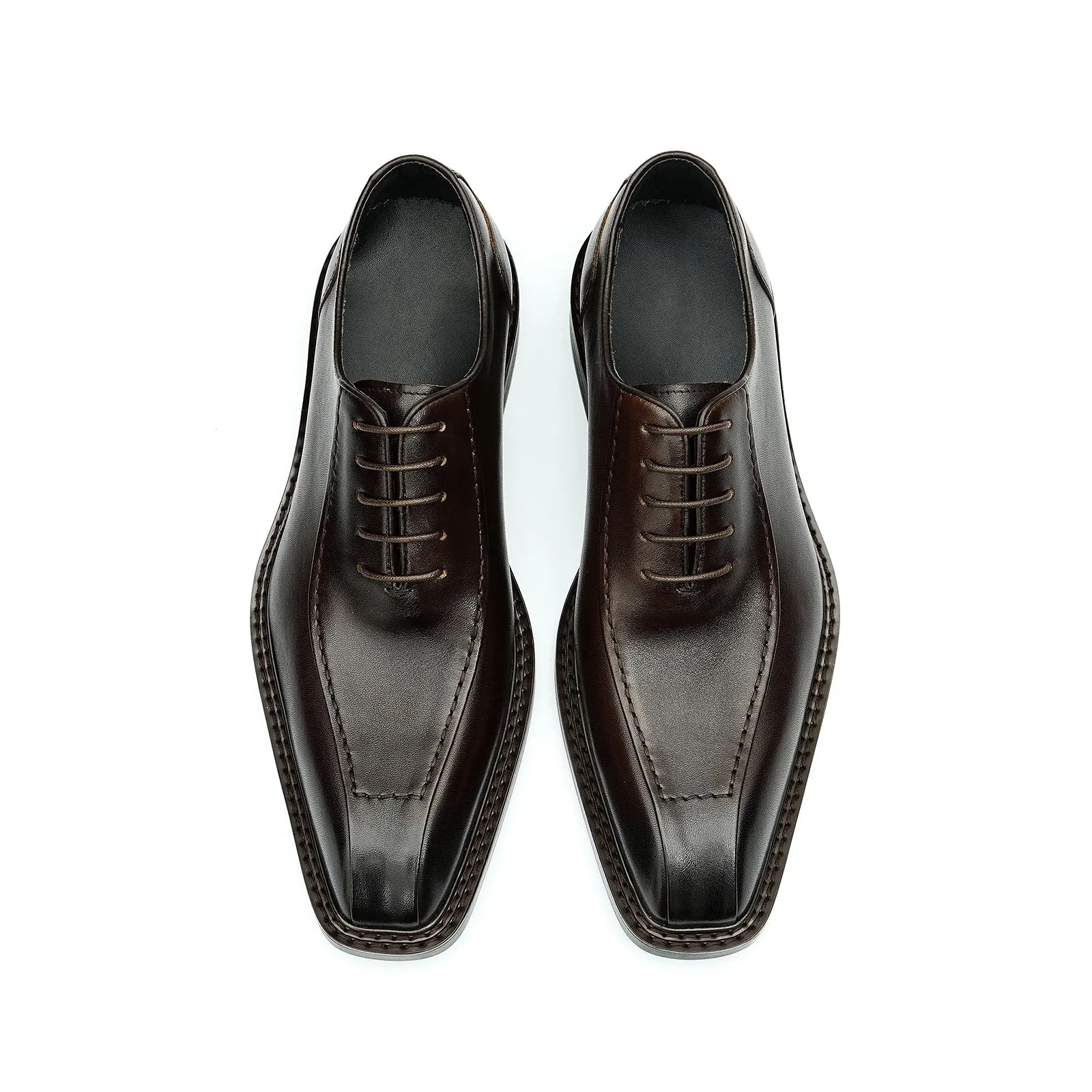 Formal leather oxford shoes for men