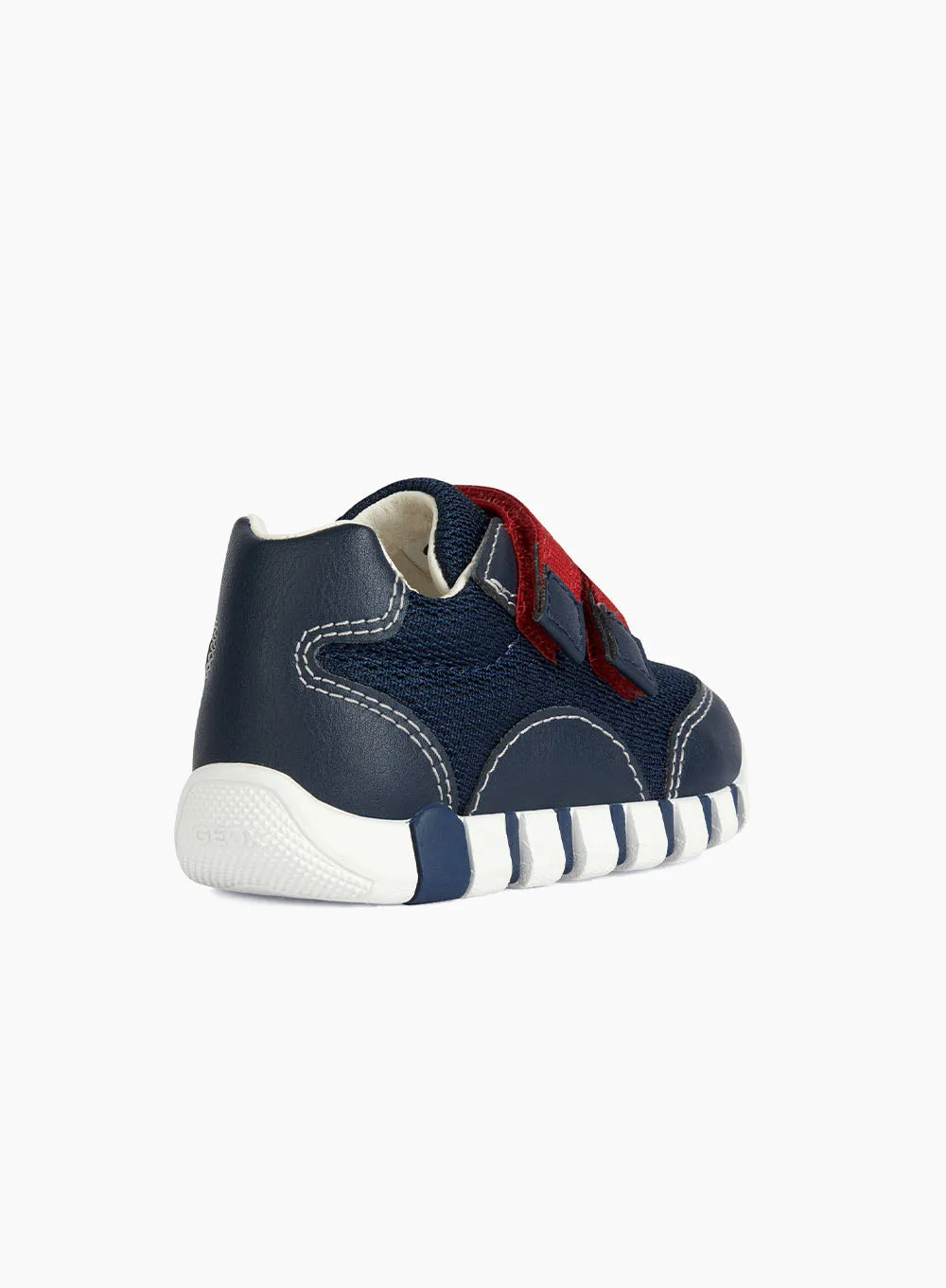 Geox Iupidoo Baby Boy Trainers in Navy/Red