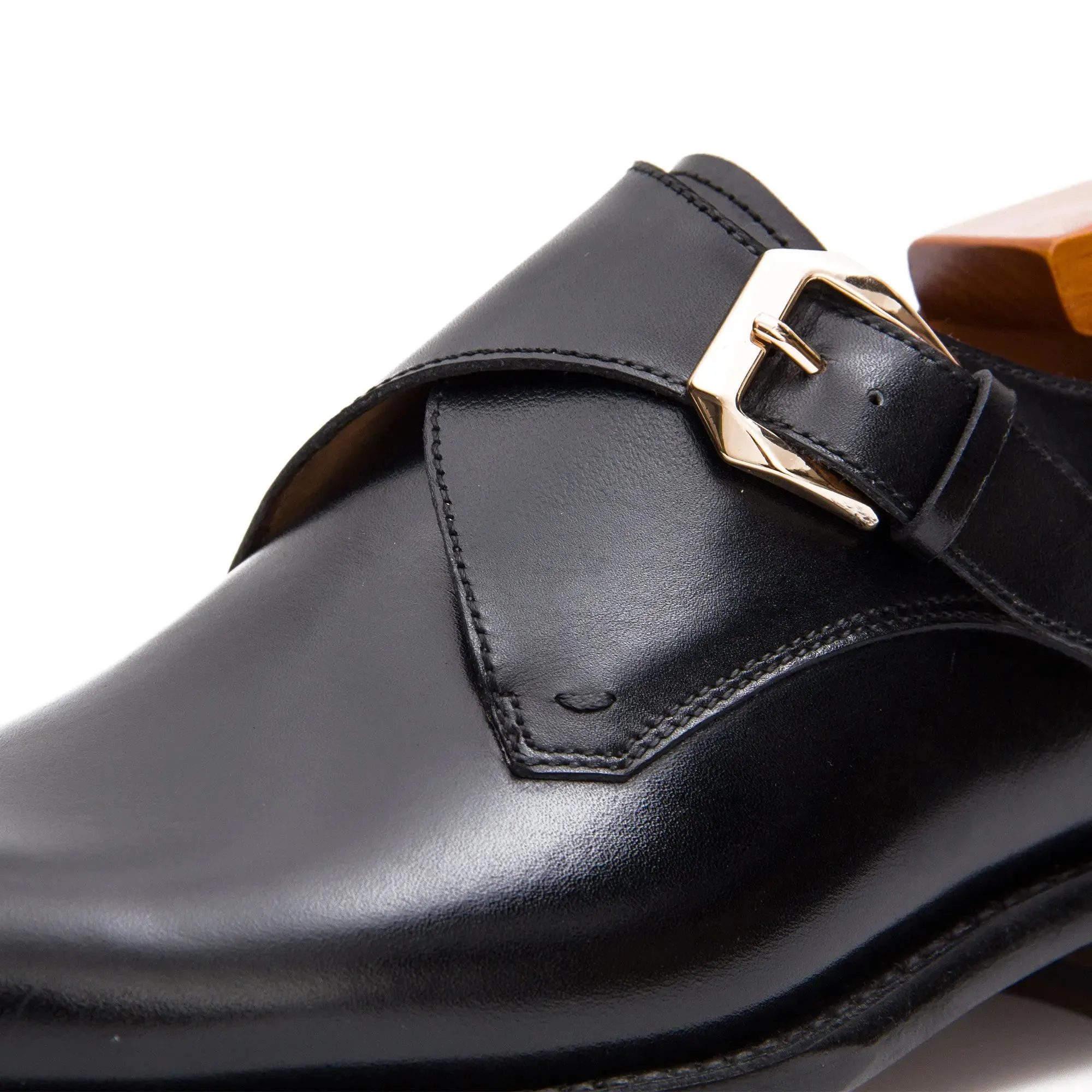 Goodyear Welted Calfskin Monk Strap Shoes