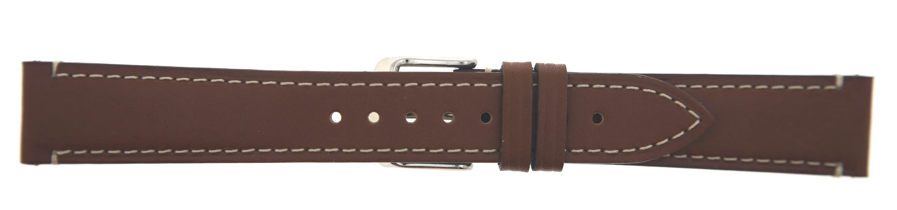 HAND MADE LEATHER STRAP WITH CONTRAST STITCHING