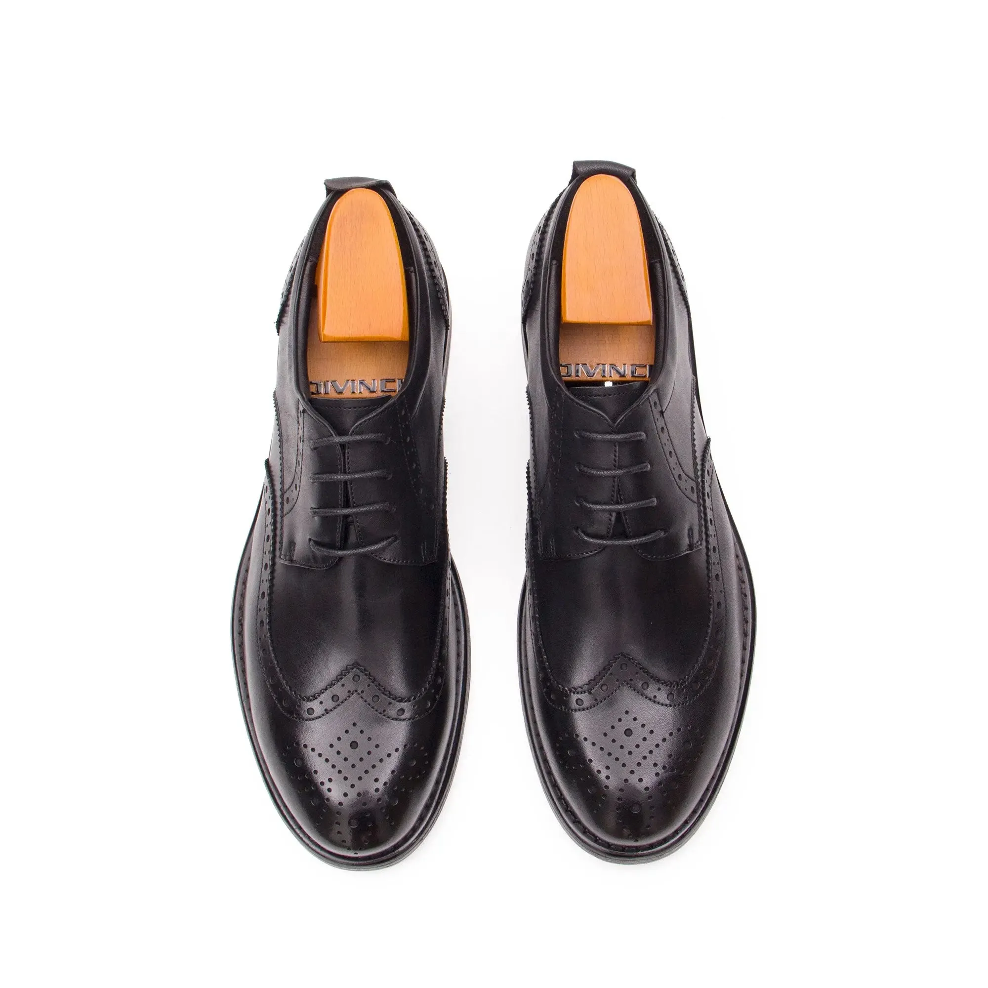 Hand Washed Leather Brogues Derby Shoes 9165-1