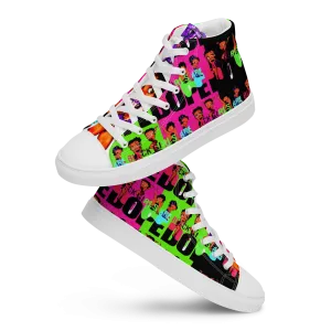 high top canvas shoes