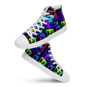 high top canvas shoes