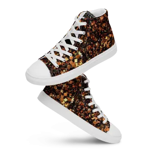 high top canvas shoes