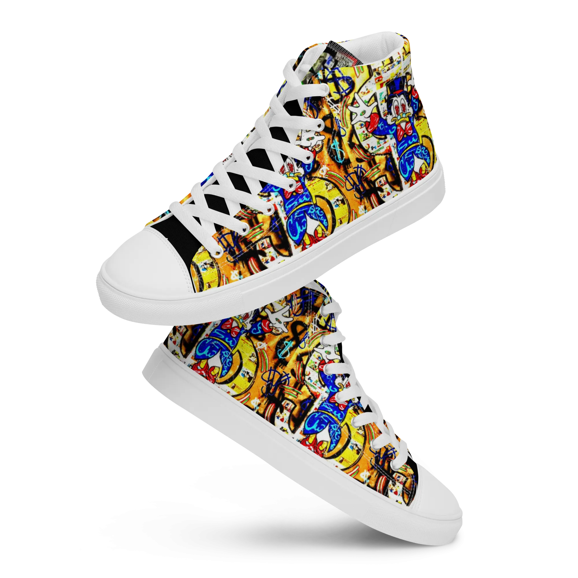 high top canvas shoes