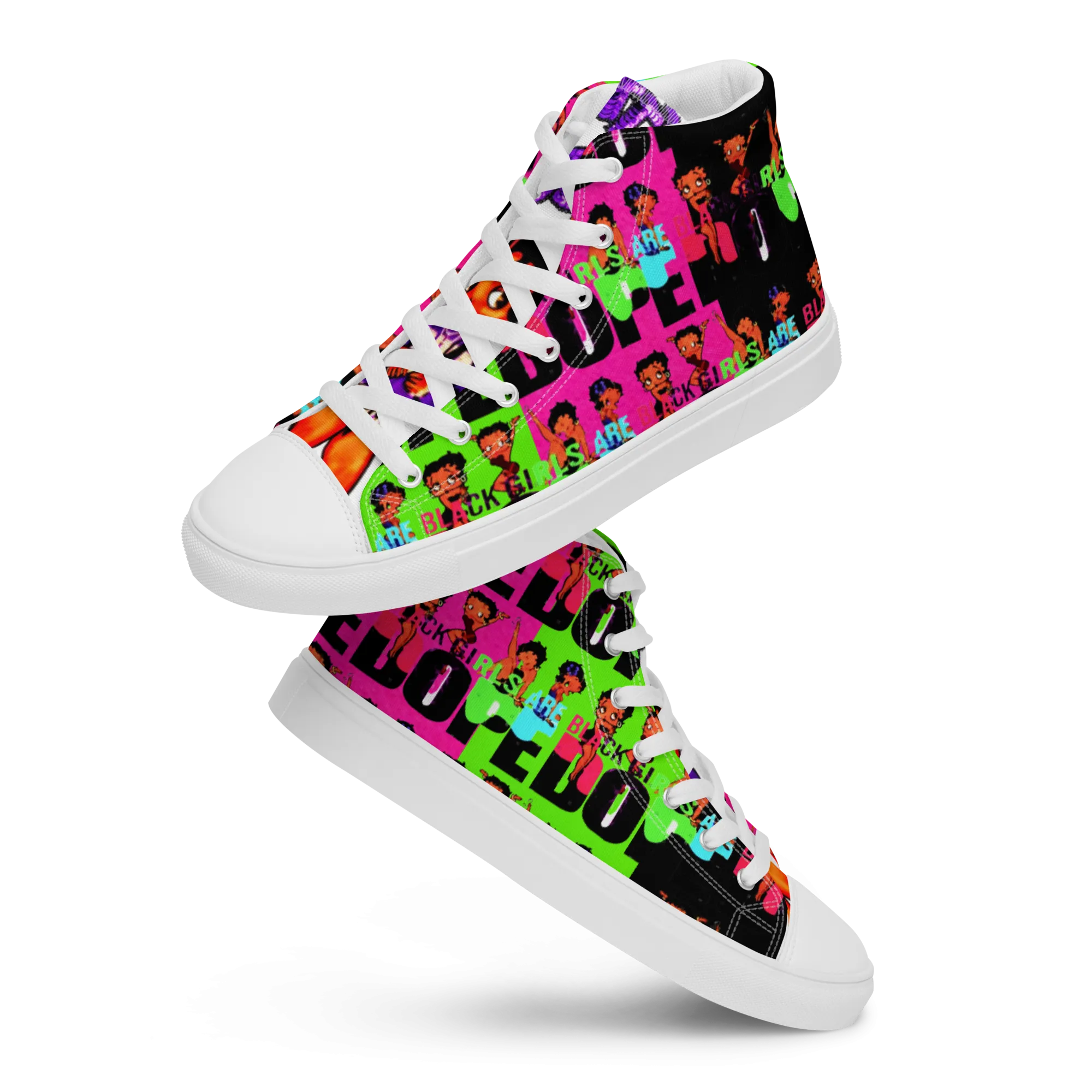 high top canvas shoes