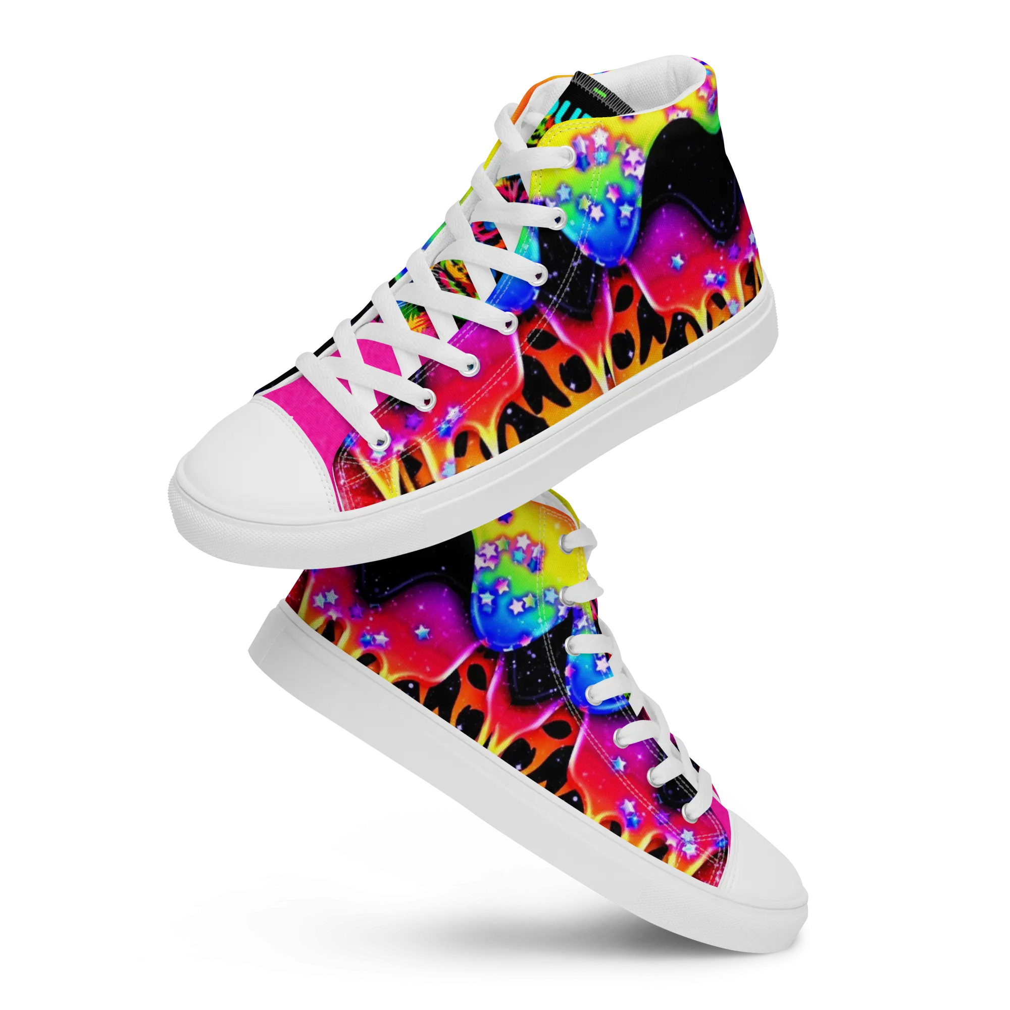 high top canvas shoes