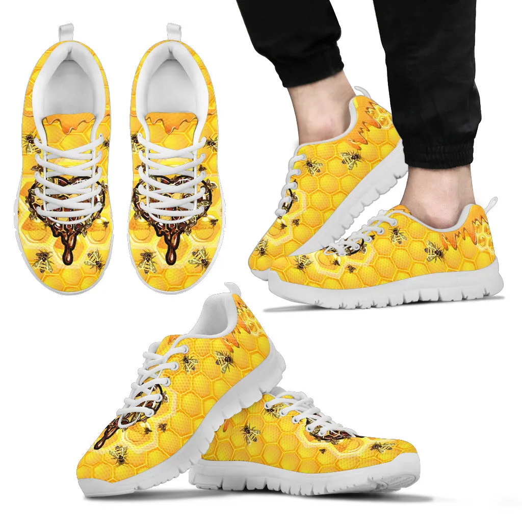 Honeycomb Bee Love SNEAKERS - FREE SHIPPING WORLDWIDE