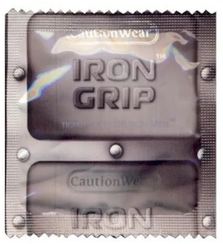 Iron Grip  Condoms | Caution Wear Brand