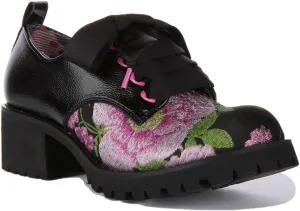 Irregular Choice On Your Mind In Black Floral For Women