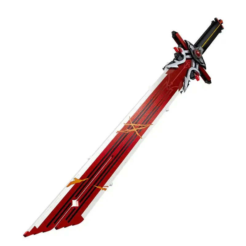 Japanese Anime Red Purple Sword Building Block