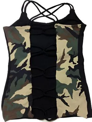 Last Chance! Equilibrium Activewear Link Top Camo LT113C