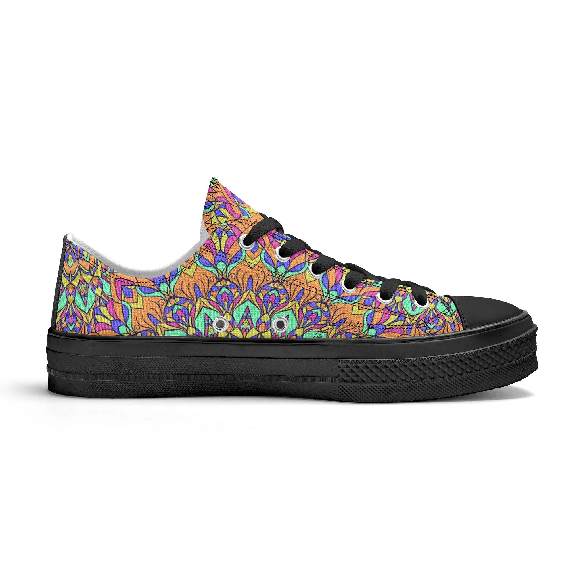 Mandala Pattern - Mens Classic Low Top Canvas Shoes for Footwear Lovers