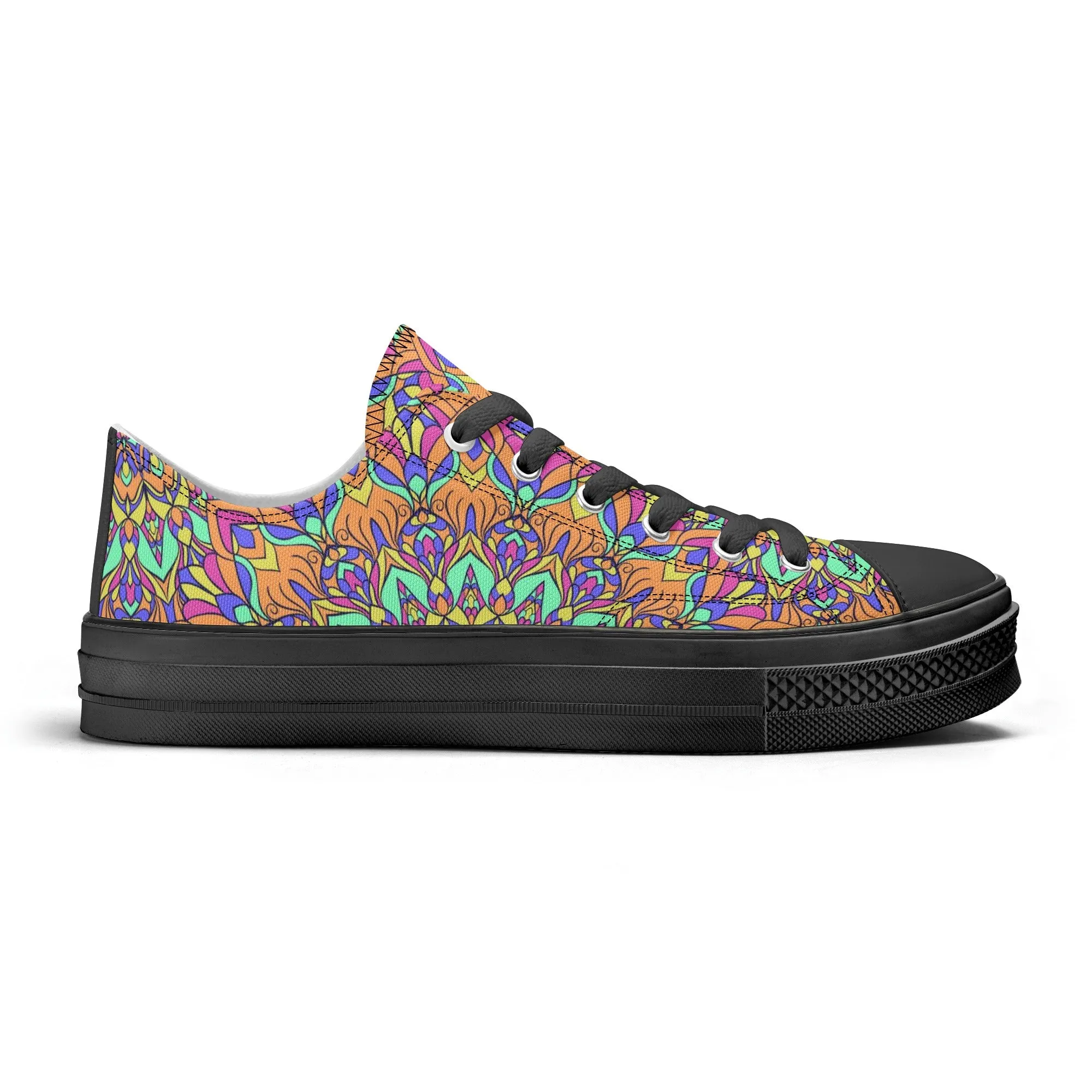 Mandala Pattern - Mens Classic Low Top Canvas Shoes for Footwear Lovers