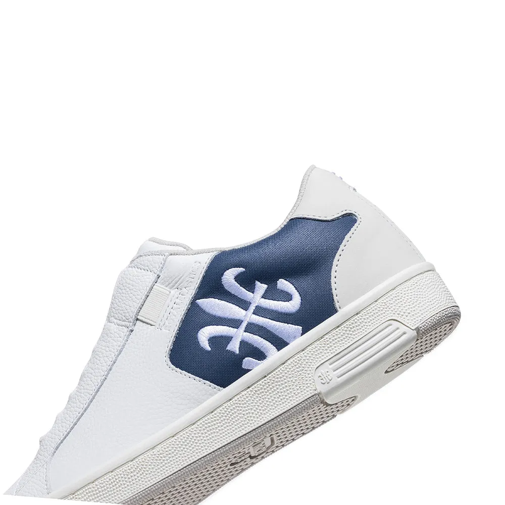 Men's Adelaide White Blue Leather Sneakers 02631-050