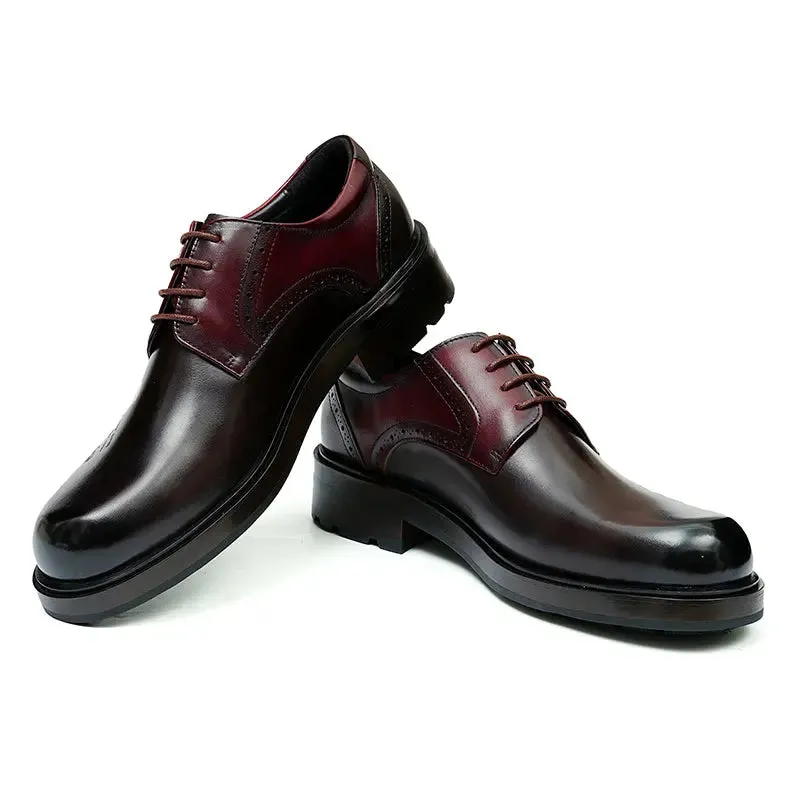 Mens Calfskin Derby Shoes D89625