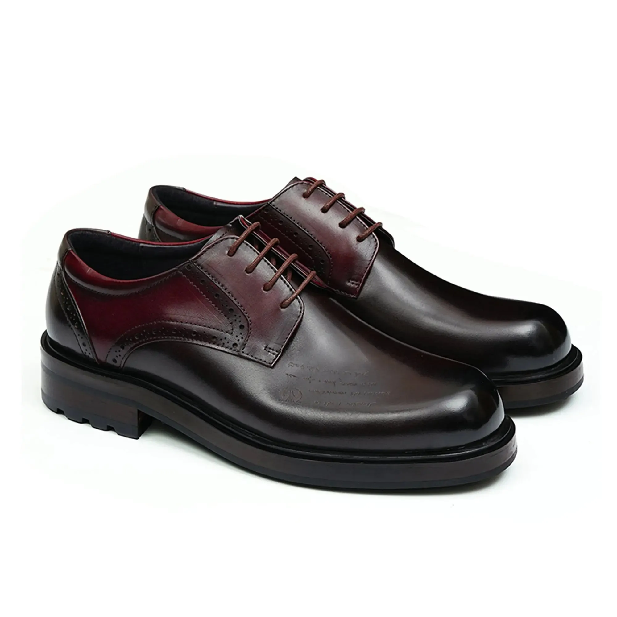 Mens Calfskin Derby Shoes D89625