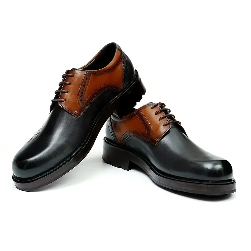 Mens Calfskin Derby Shoes D89625