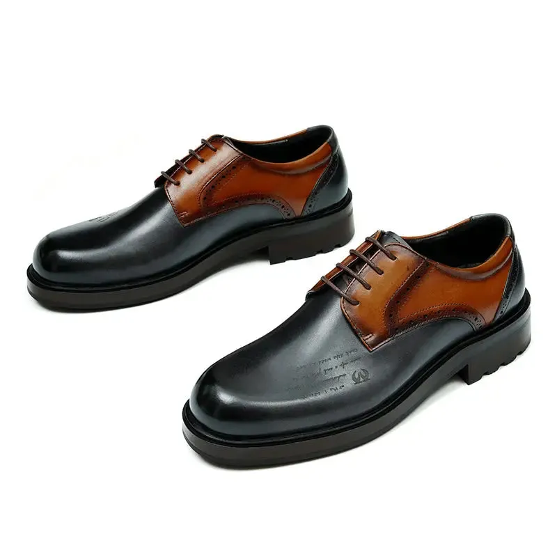 Mens Calfskin Derby Shoes D89625