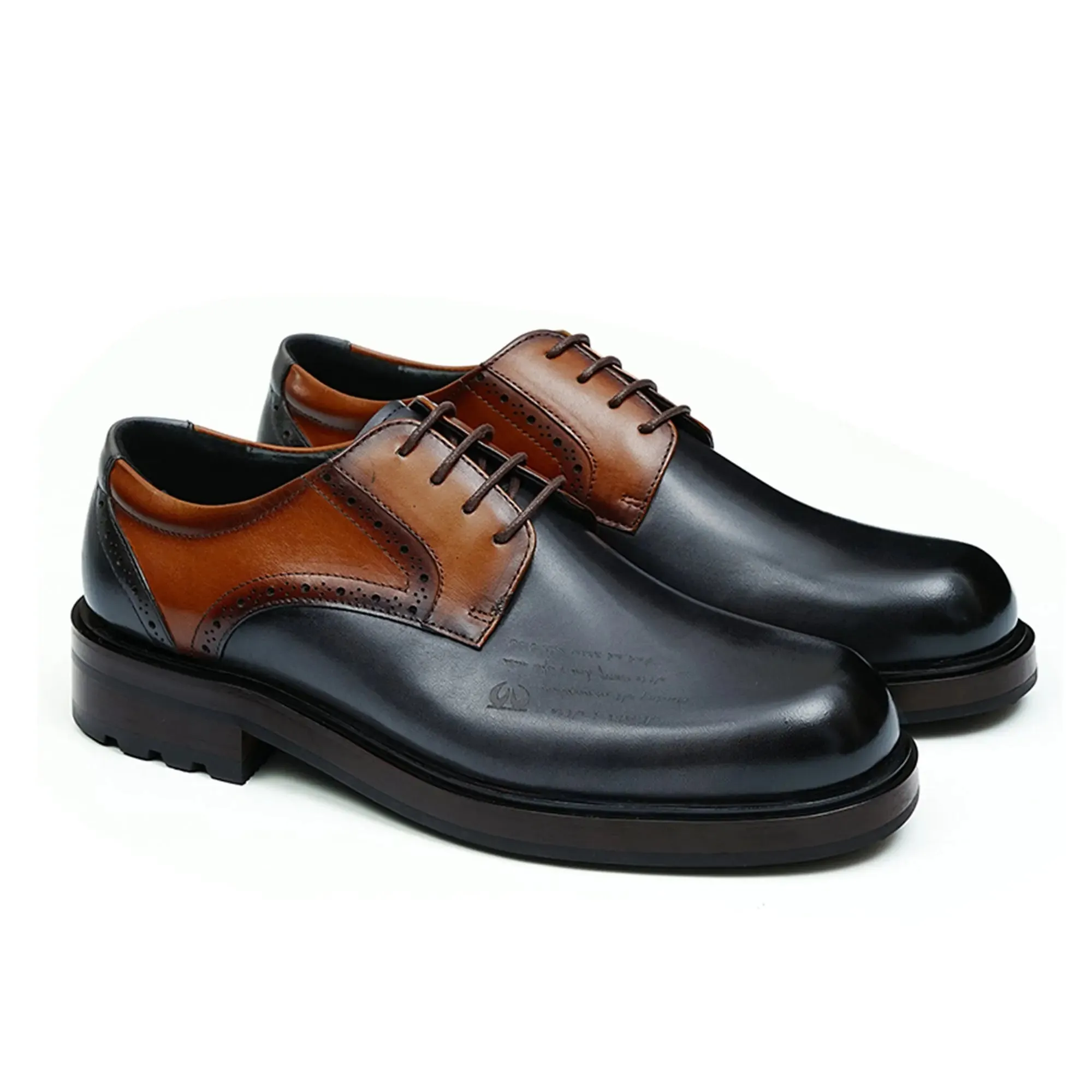 Mens Calfskin Derby Shoes D89625