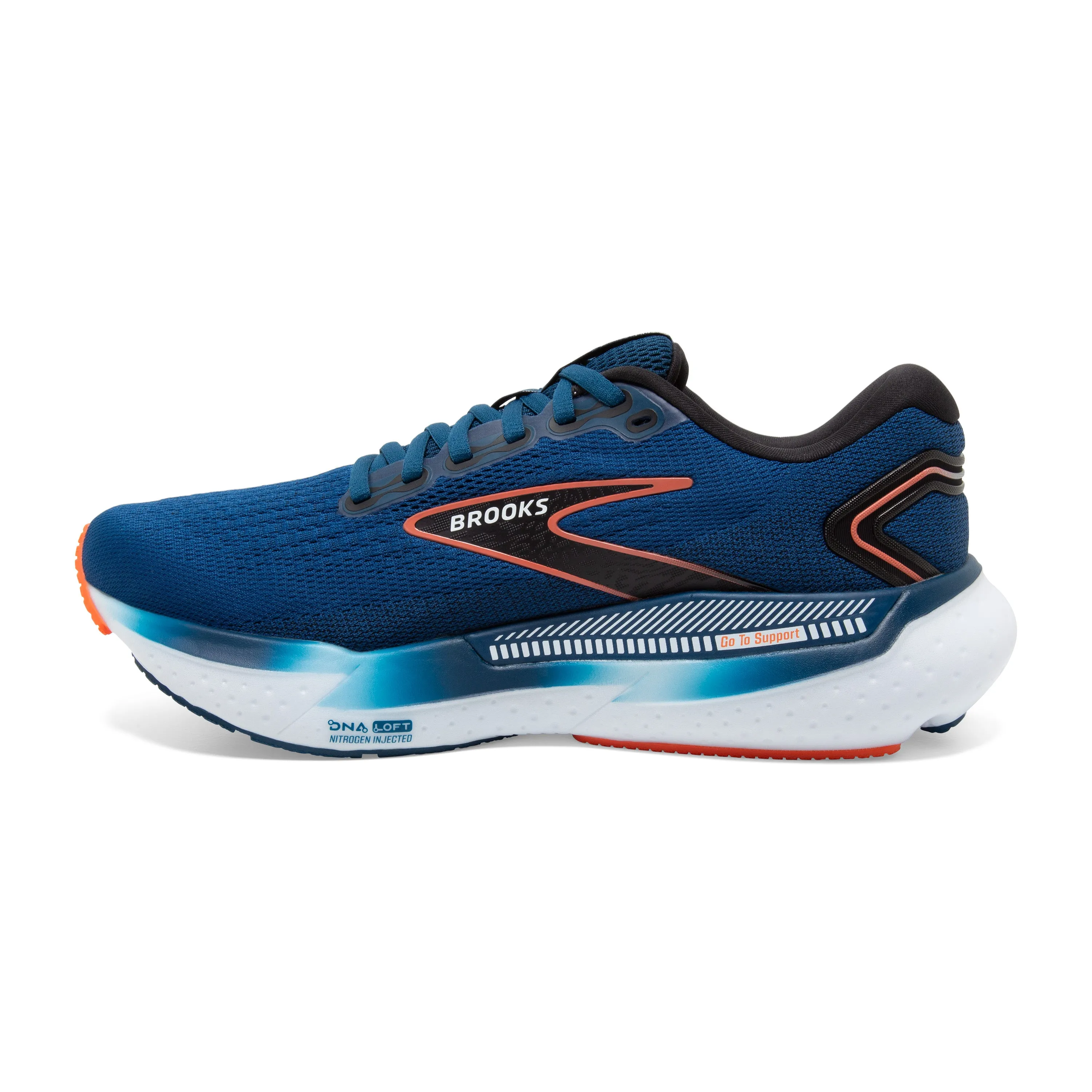 MEN'S GLYCERIN GTS 21 - WIDE 2E - 474 BLUE OPAL/BLACK/NASTURTIUM - size 10.0