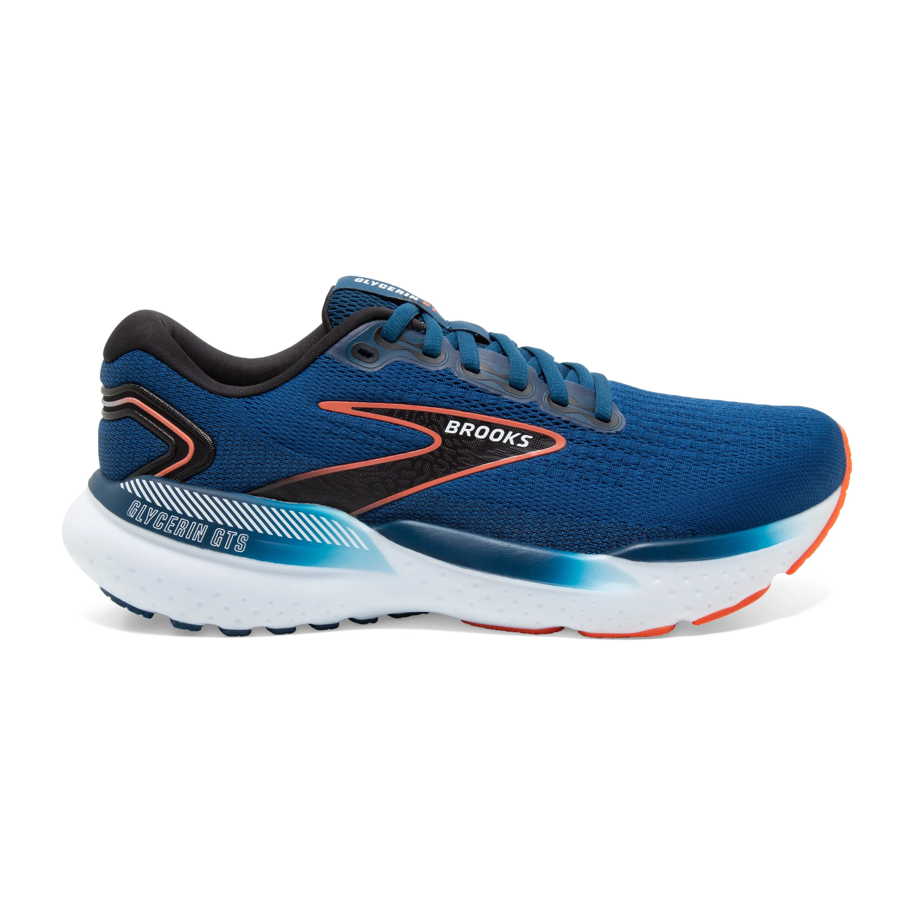 MEN'S GLYCERIN GTS 21 - WIDE 2E - 474 BLUE OPAL/BLACK/NASTURTIUM - size 10.0