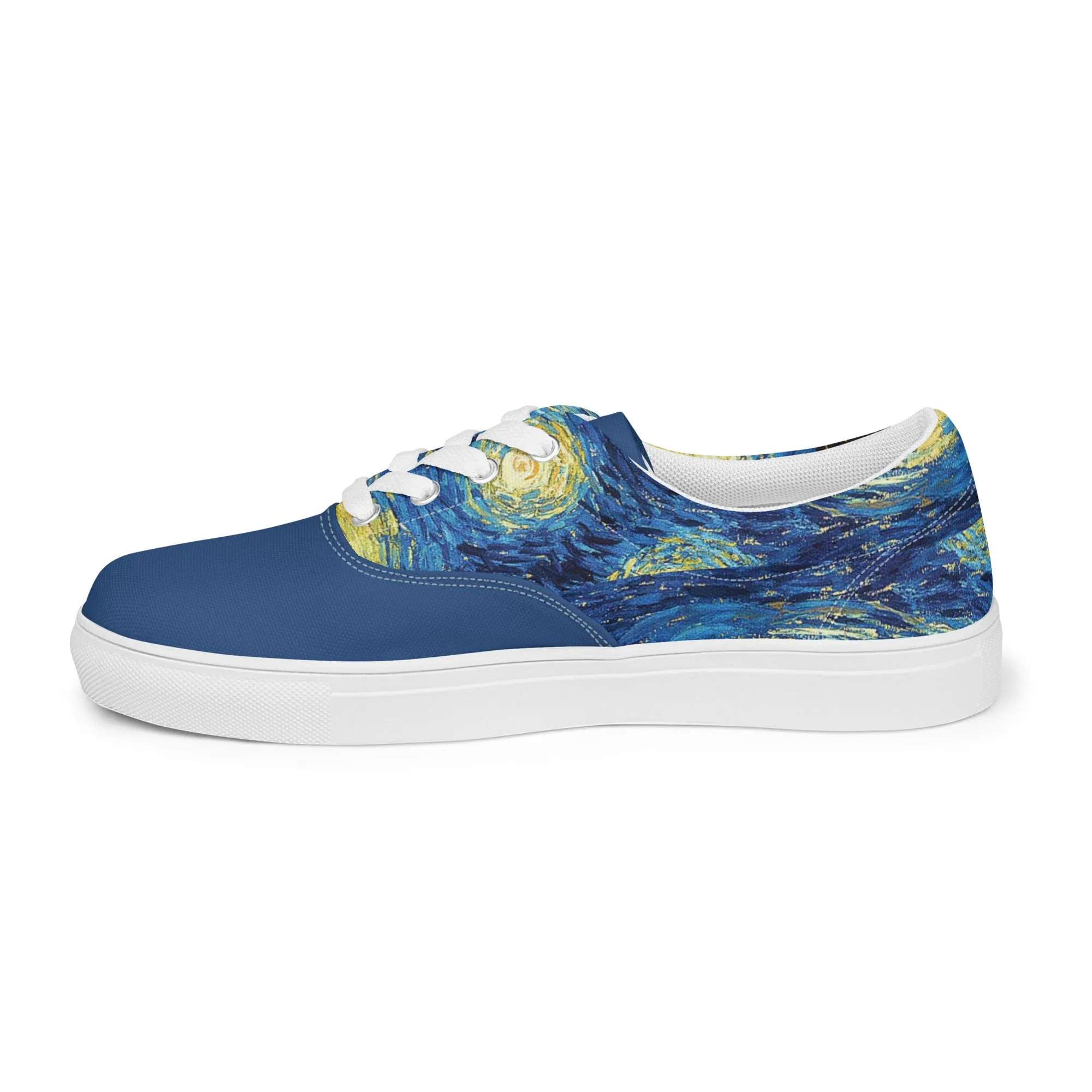 Men’s Van Gogh Inspired Starry Night lace-up canvas shoes