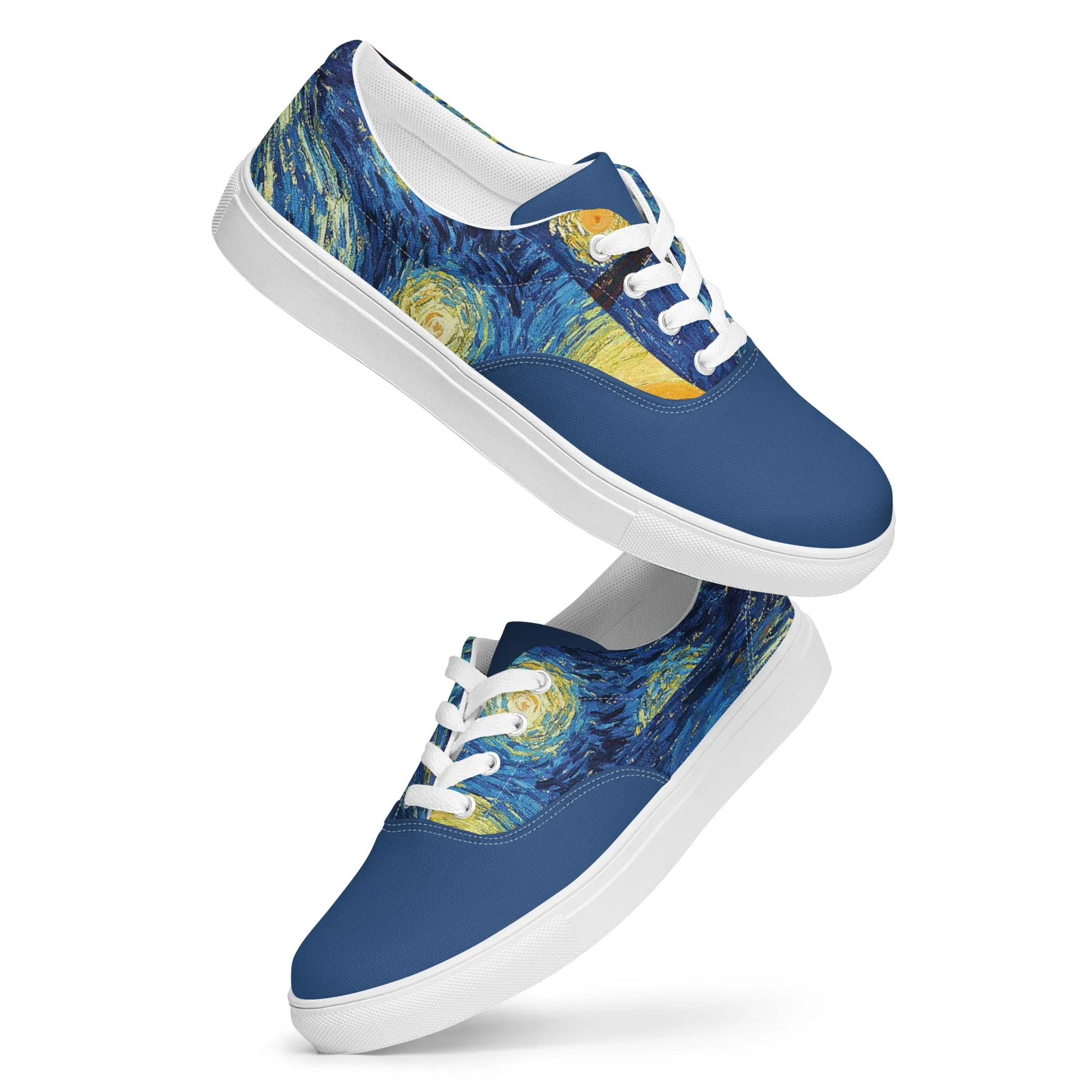 Men’s Van Gogh Inspired Starry Night lace-up canvas shoes