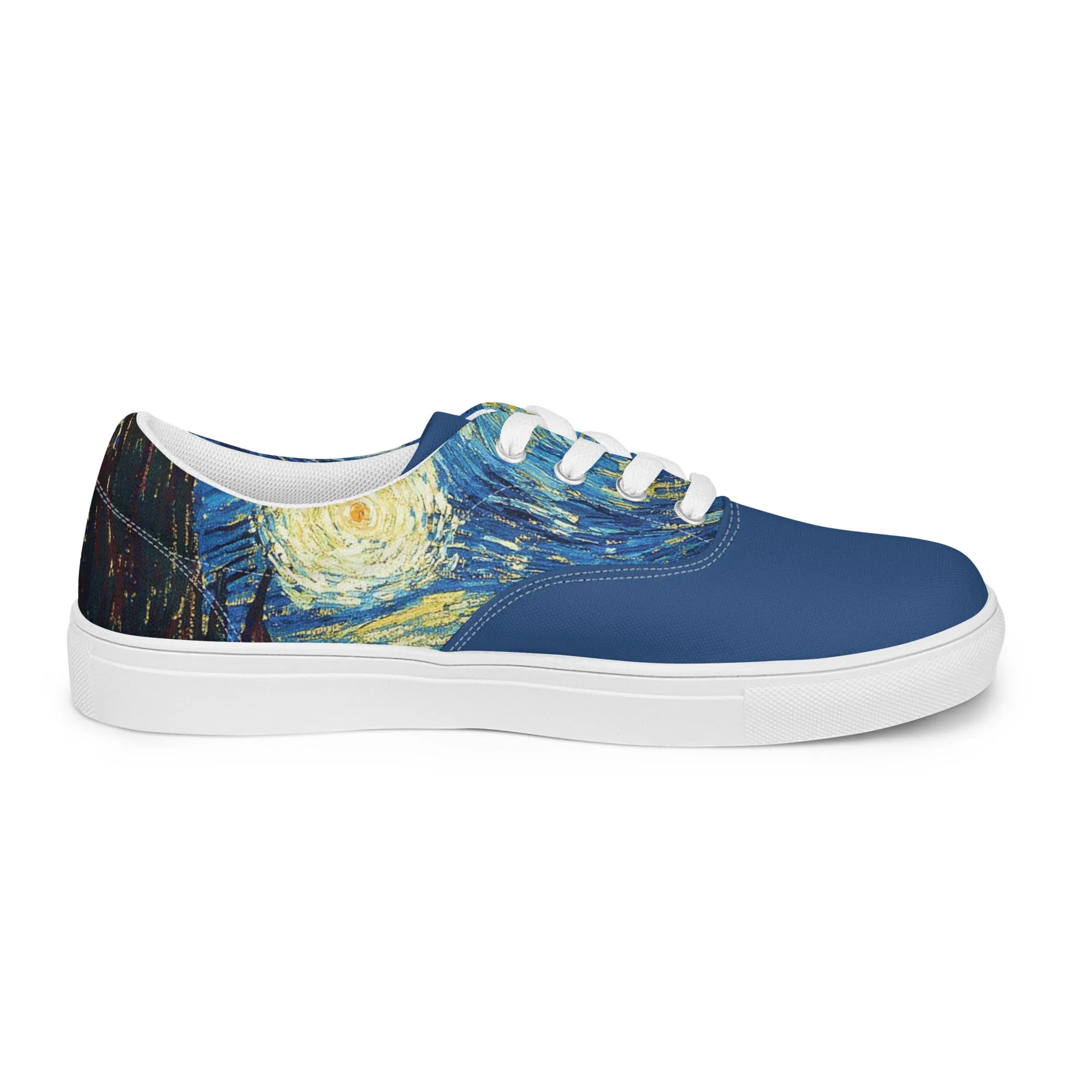 Men’s Van Gogh Inspired Starry Night lace-up canvas shoes