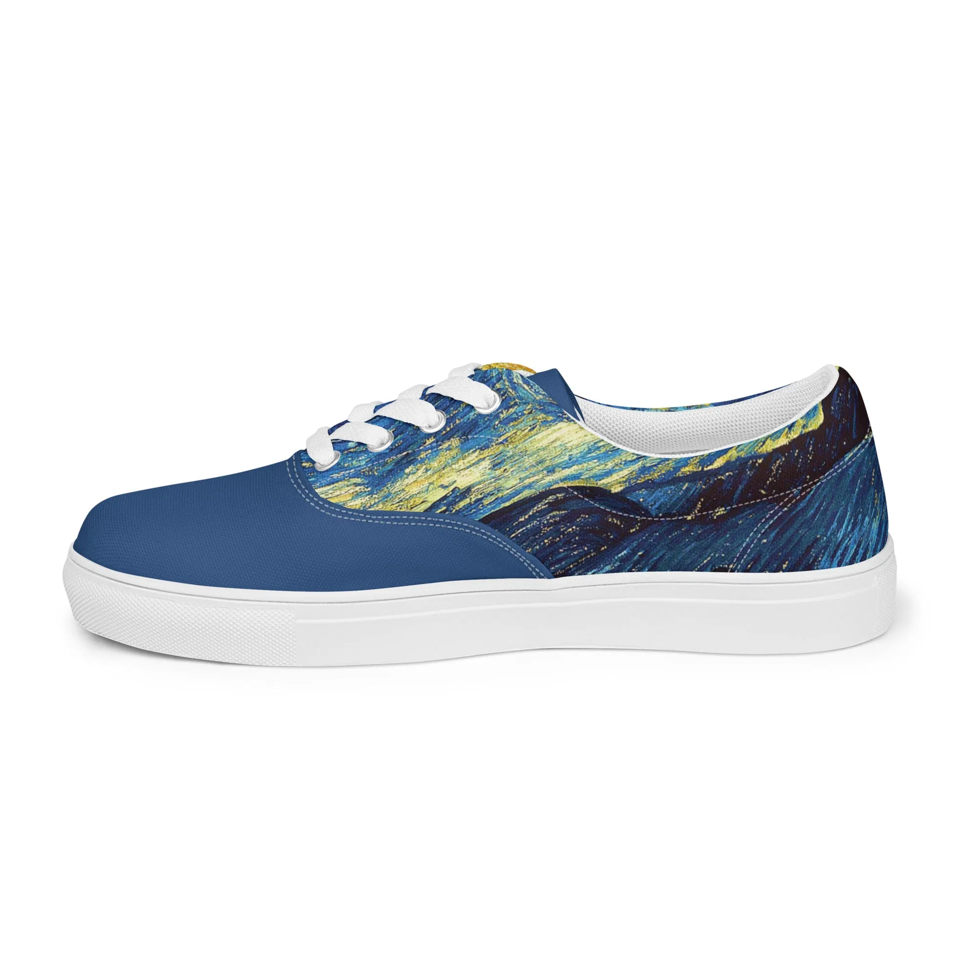 Men’s Van Gogh Inspired Starry Night lace-up canvas shoes