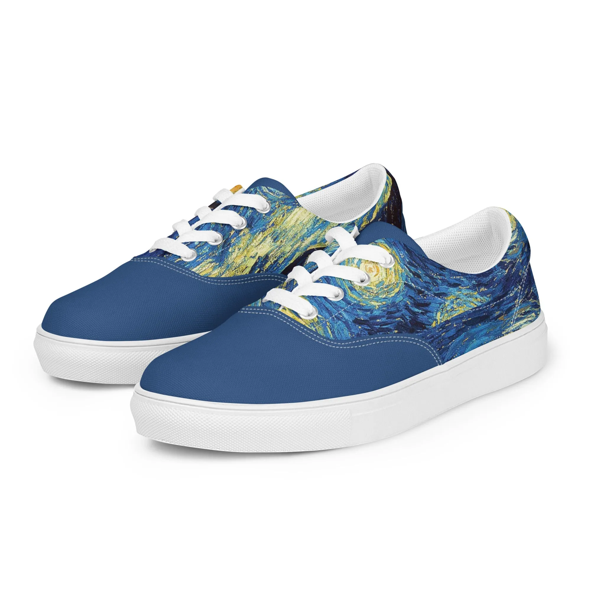 Men’s Van Gogh Inspired Starry Night lace-up canvas shoes