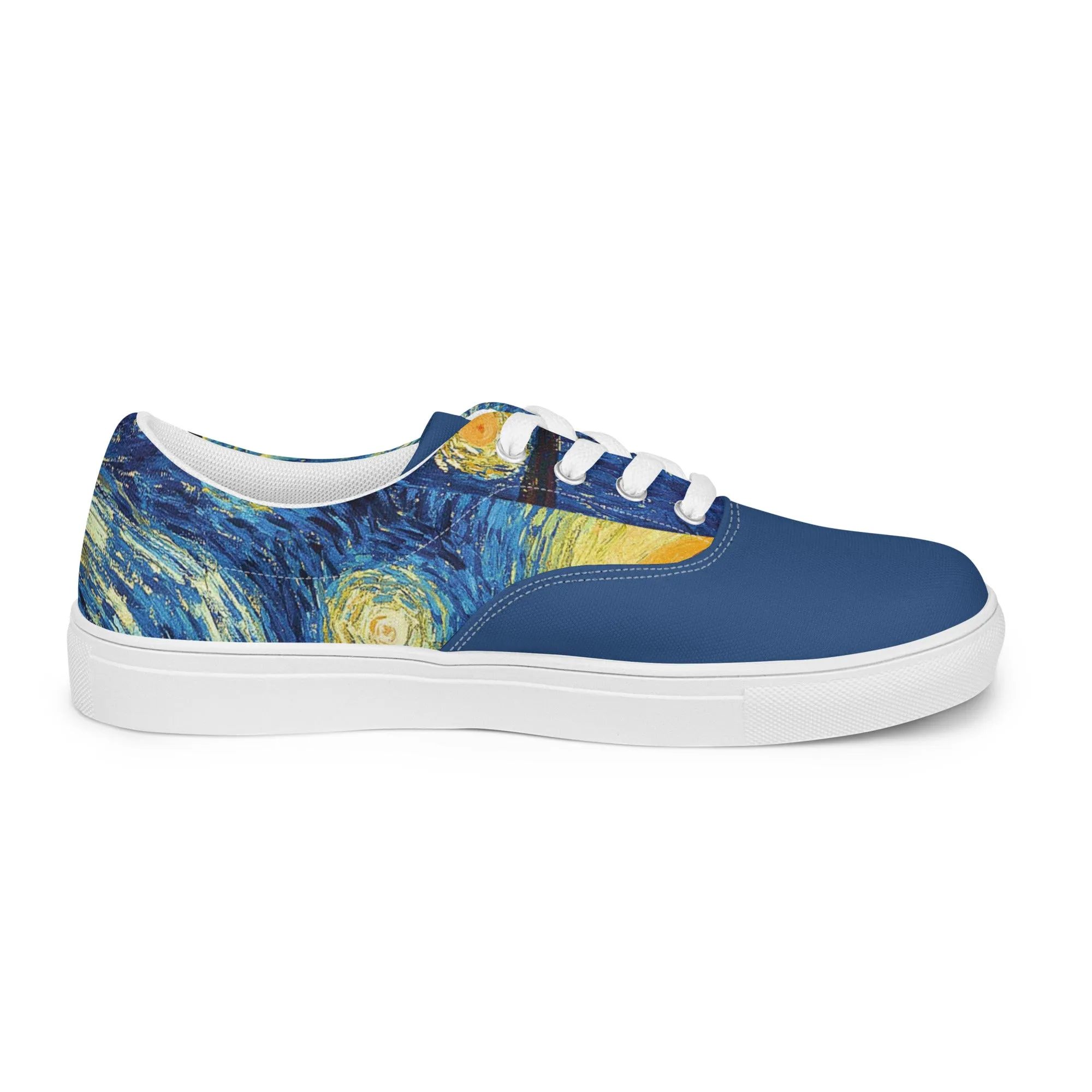 Men’s Van Gogh Inspired Starry Night lace-up canvas shoes