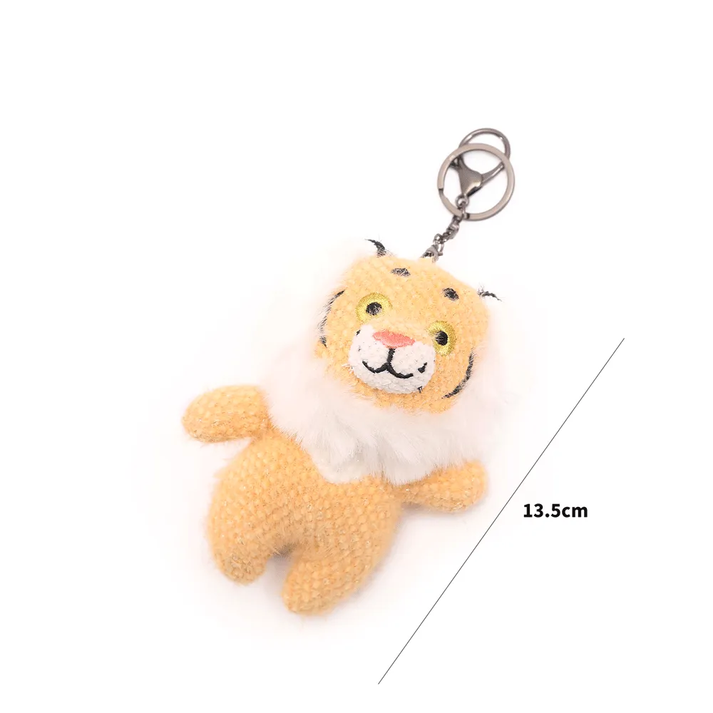 Mini Anime Lion Plush Keychain.