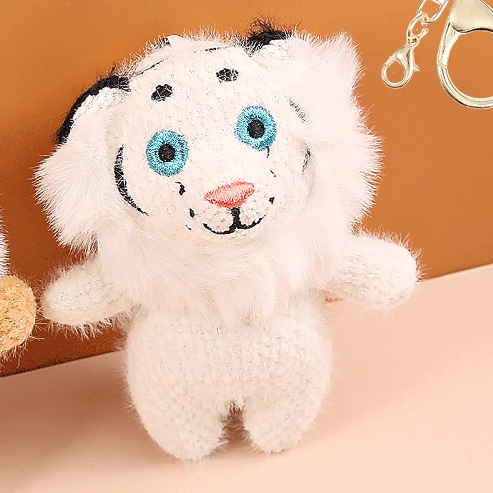 Mini Anime Lion Plush Keychain.