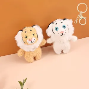 Mini Anime Lion Plush Keychain.